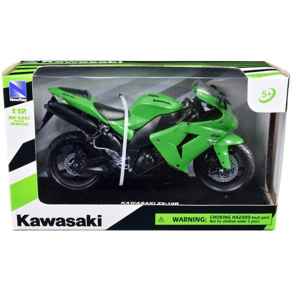 New Ray Kawasaki ZX-10R Ninja 1/12 Scale Diecast - Green