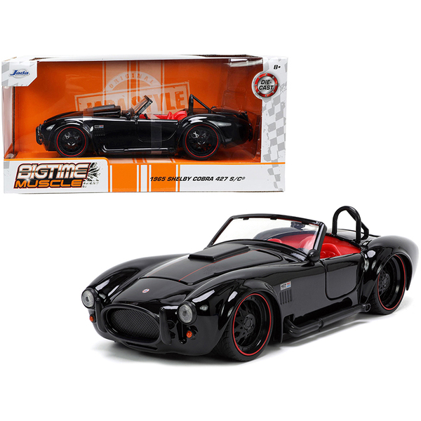 Jada 1965 Shelby Cobra 427 S/C Black Flames 1/24