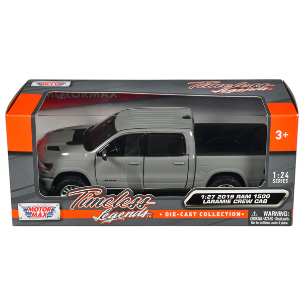 Motormax 2019 RAM 1500 Laramie Crew Cab Pickup Truck Gray 1/27