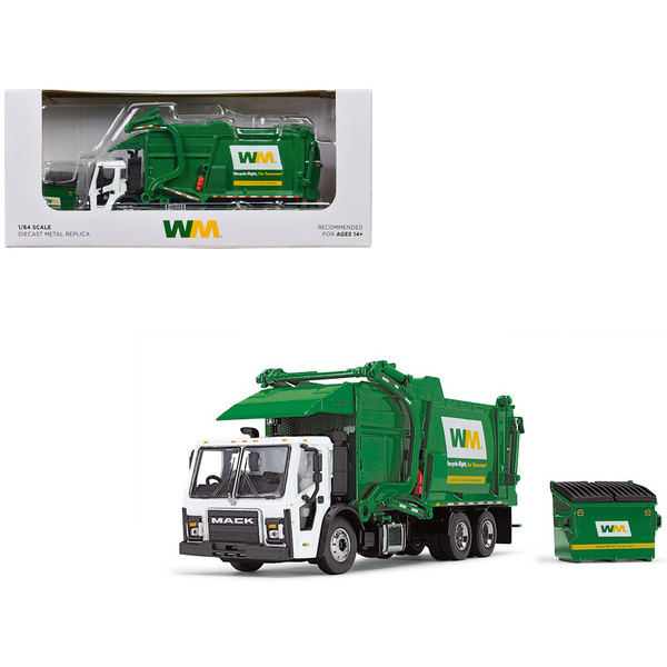 First Gear Mack LR Waste Mgmt 1/64 Diecast Truck