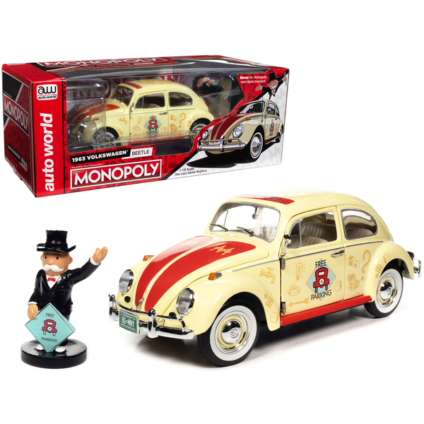 Auto World 1963 VW Beetle "Monopoly" Edition 1/18 Scale