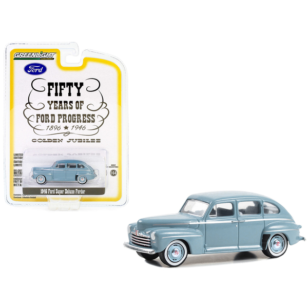 Greenlight 1946 Ford Super Deluxe 1/64 Light Blue
