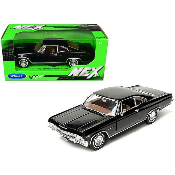Welly 1965 Chevrolet Impala SS 396 1/24 Scale Black Diecast