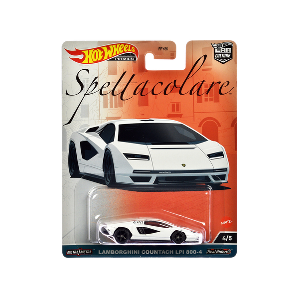 Hot Wheels Lamborghini Countach LPI 800-4 (White) Diecast Car