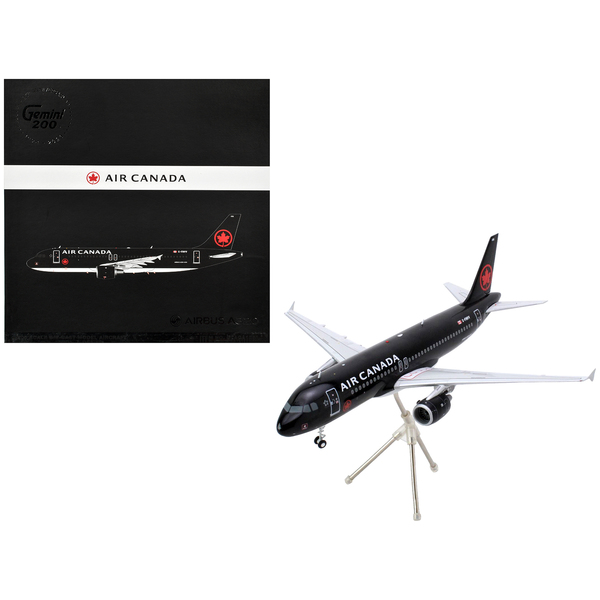 GeminiJets Air Canada Airbus A320 (C-FNVV) Black 1/200 Scale