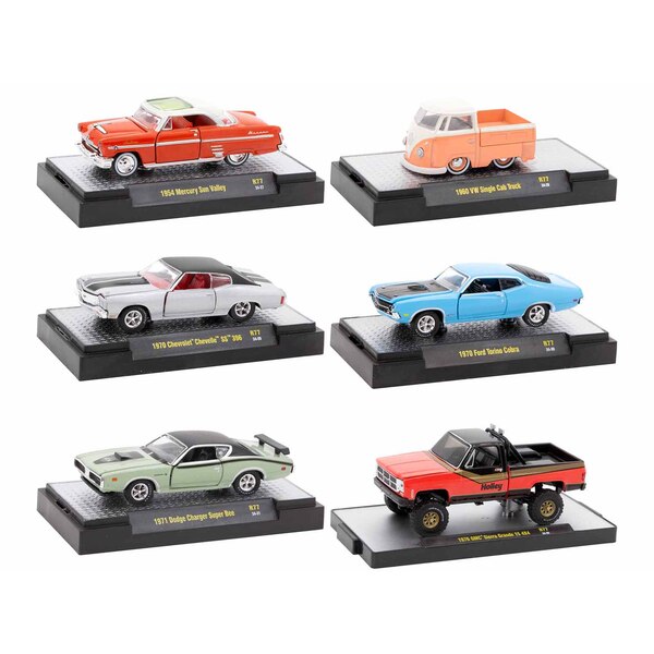 M2 Machines Auto Meets Release 77: 6-Car Set 1/64 Scale