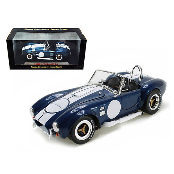 Shelby Collectibles 1965 Cobra 427 S/C 1/18 Dark Blue/White Stripes SC121-1
