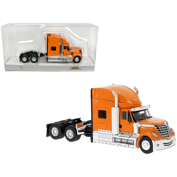 Brekina 2010 International Lonestar Truck Tractor - Orange HO Scale