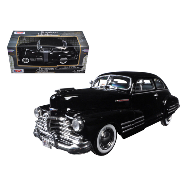 Motormax 1948 Chevy Fleetline Aerosedan Black 1:24 Scale