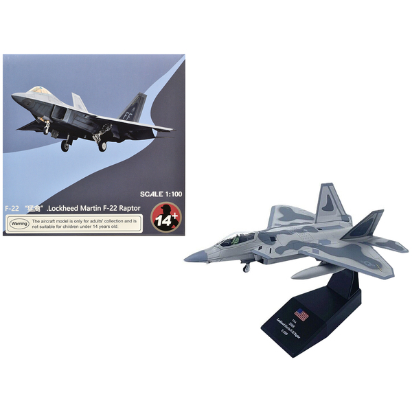 F-22A Raptor 1/100 Diecast Model - 27th FS