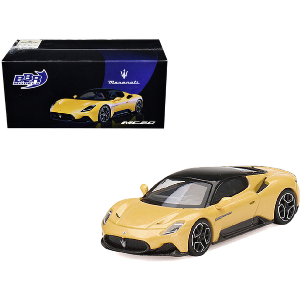 BBR 1/64 Maserati MC20 Yellow Black Top Diecast