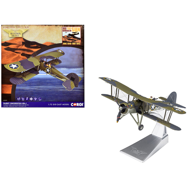 Corgi 1/72 Fairey Swordfish Mk.I Bomber Diecast Model