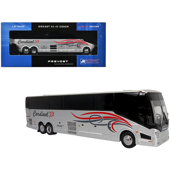 Iconic Replicas Prevost H3-45 Cardinal Bus 1/87 HO