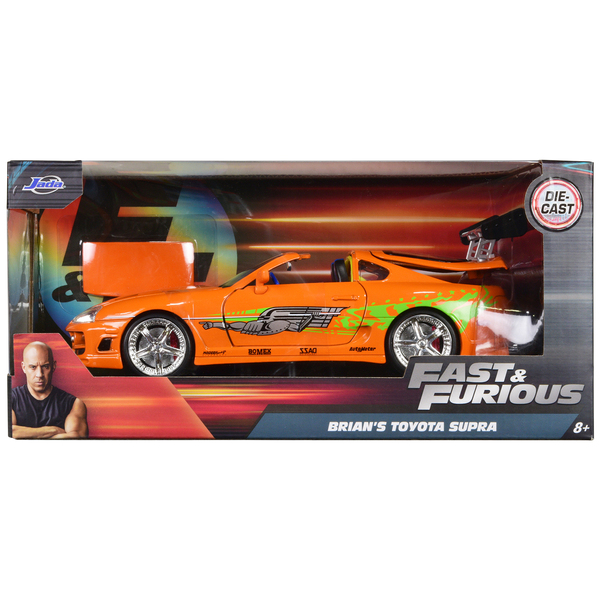 Jada Brian's Toyota Supra Orange Fast & Furious 1/24