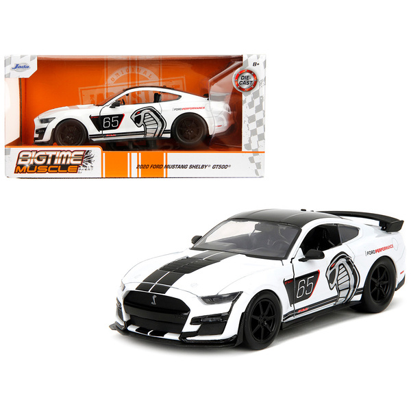 Jada 2020 Ford Mustang Shelby GT500 White/Black 1/24