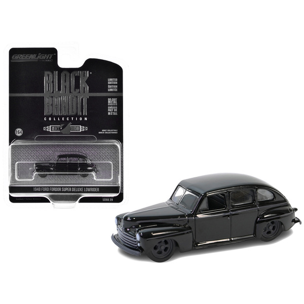 Greenlight 1948 Ford Fordor Lowrider 'Black Bandit' 1/64 Scale