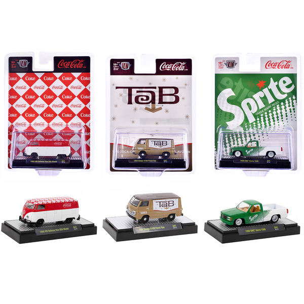 M2 Machines 1/64 Scale Sodas Release 41 - 3 Car Set