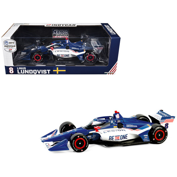 Greenlight 1/18 Dallara IndyCar #8 Lundqvist - The American Legion