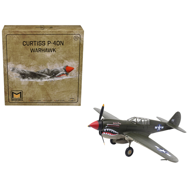 Militaria Die Cast Curtiss P-40N Warhawk "American Dream" 1/72 Scale