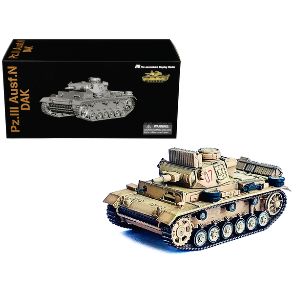 Dragon Models Pz.Kpfw.III Ausf.N DAK Tank 1/72 Scale