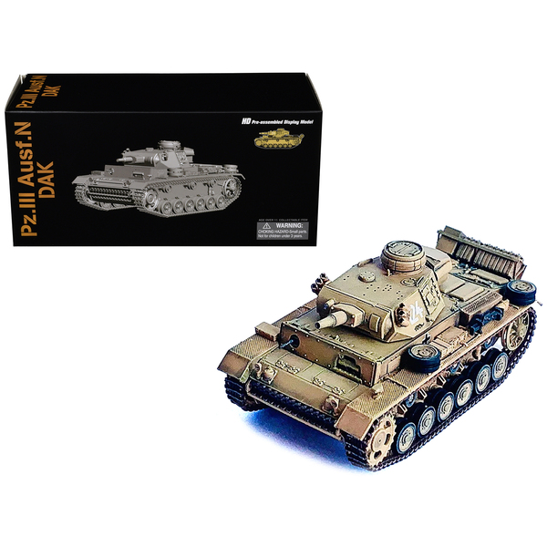 Dragon Models Pz.Kpfw.III Ausf.N DAK Tank "Tiger Insignia" 1/72