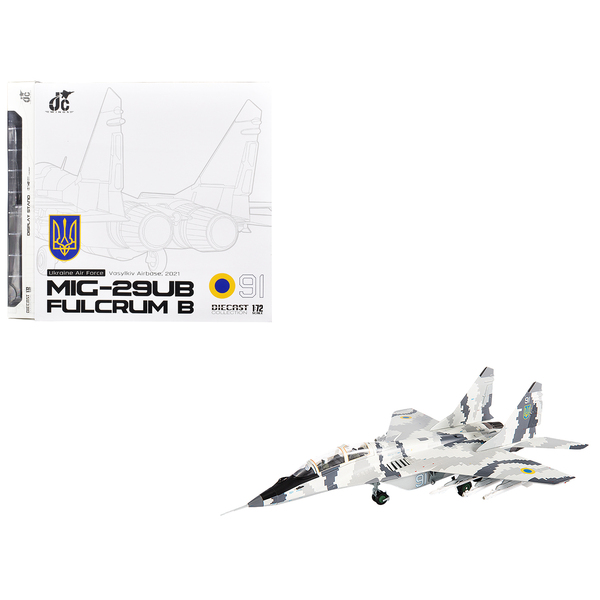 JC Wings 1/72 MiG-29UB Fulcrum Ukrainian Air Force Diecast