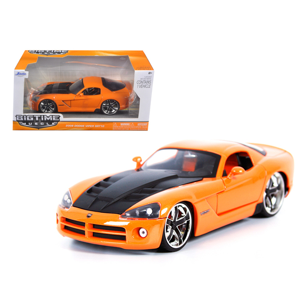 Jada 2008 Dodge Viper SRT10 1/24 Scale Diecast - Orange