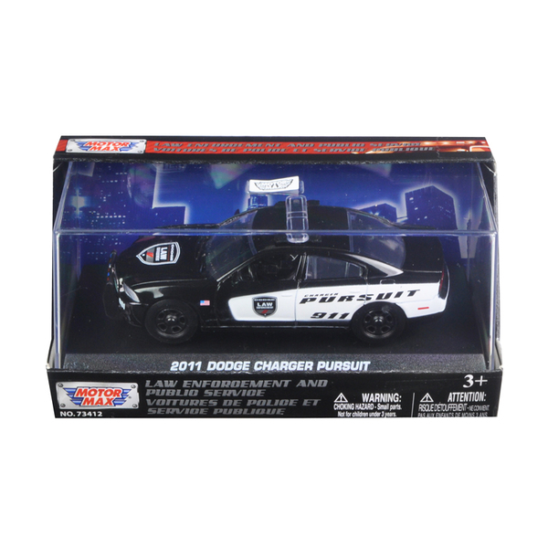 Motormax 2011 Dodge Charger Pursuit Police 1:43 Diecast