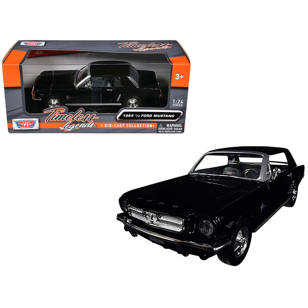 Motormax 1964 1/2 Ford Mustang Black 1/24 Diecast Model