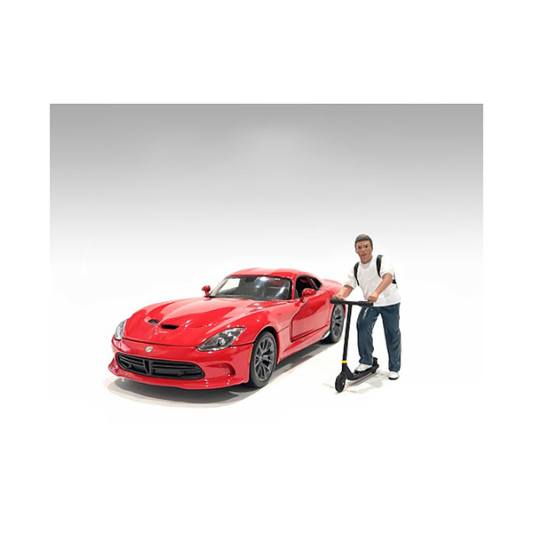 American Diorama Figure18 Series 2: 3.75" Figure with Scooter