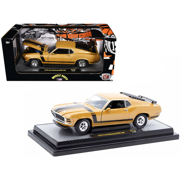 M2 Machines 1970 Ford Mustang BOSS 302 (1/24) Gold