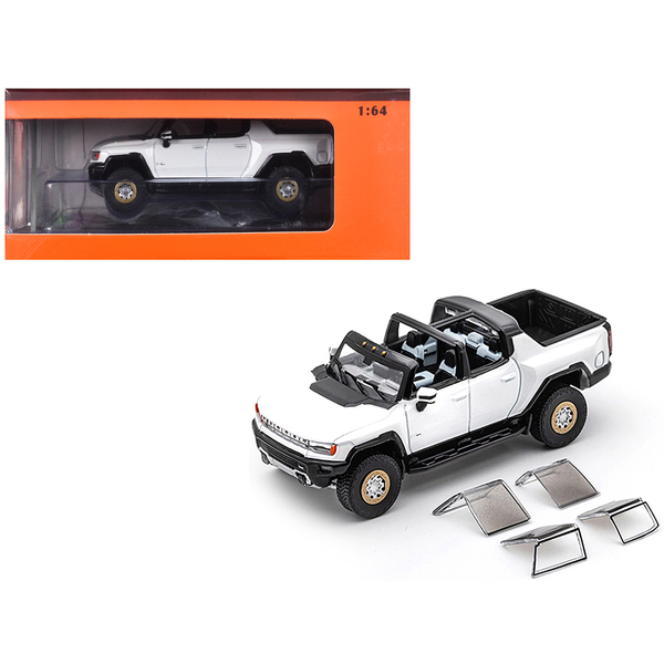 GCD 2022 GMC Hummer EV Pickup White 1/64 Scale Model