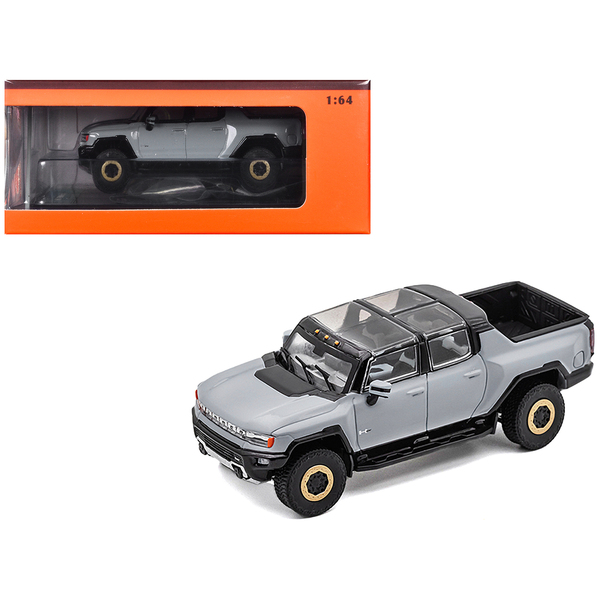 GCD 2022 GMC Hummer EV Pickup Gray 1/64 Scale Model