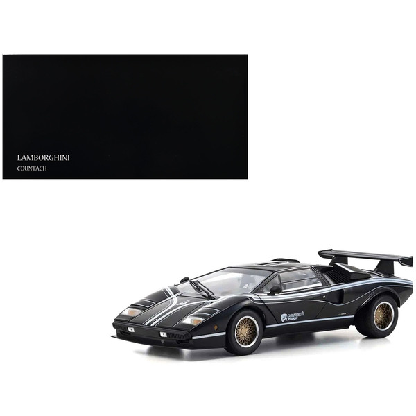 Kyosho Lamborghini Countach LP 500R Black/White Int 1/18 Model
