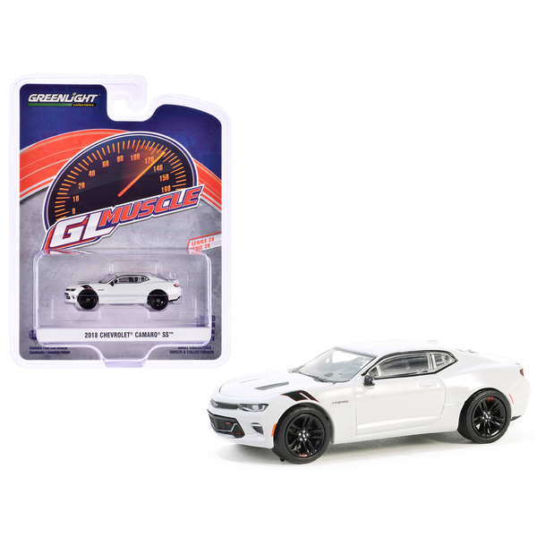 Greenlight 2018 Chevy Camaro SS Silver Ice Metallic 1/64