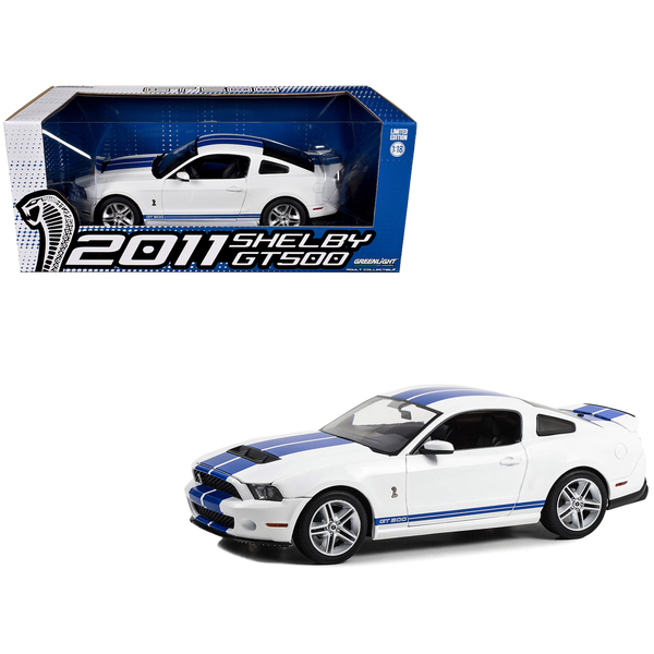 Greenlight 2011 Shelby GT500 Performance White 1/18 Scale