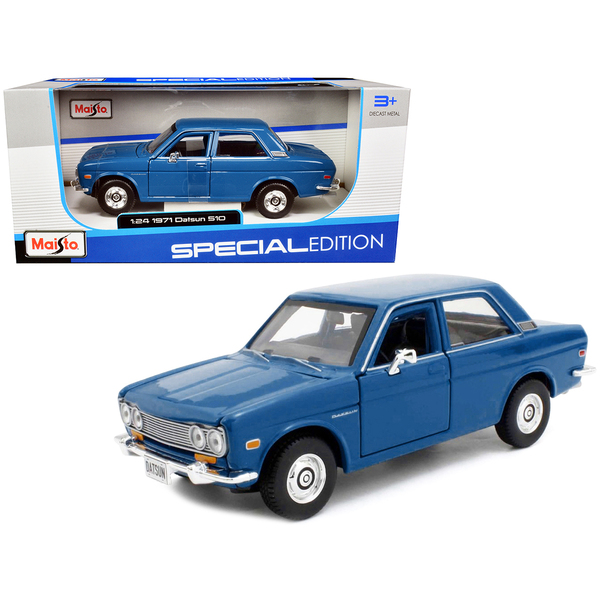 Maisto 1971 Datsun 510 Blue: Timeless Elegance, Classic Charm