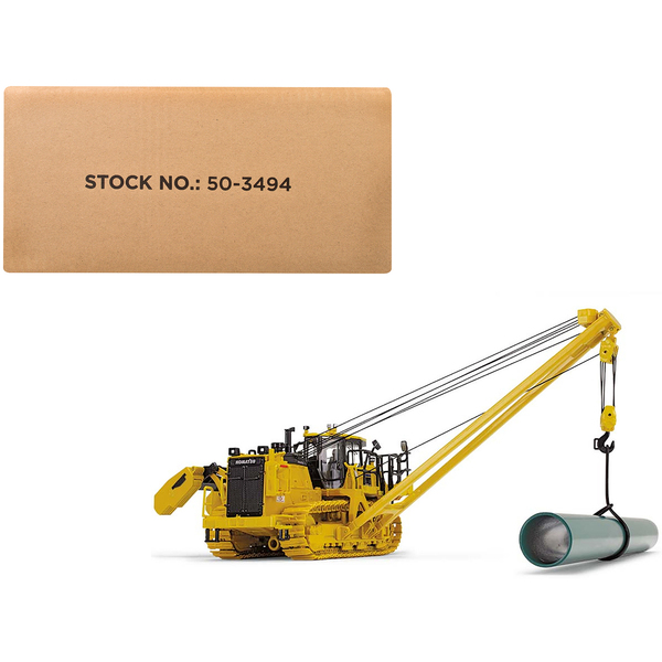 First Gear Komatsu D155CX-8 Pipelayer Yellow