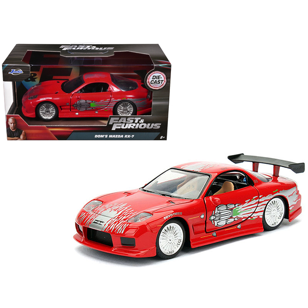 Jada Fast & Furious Dom's Mazda RX-7 Red/Graphics 1/32