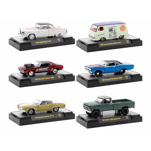 M2 Machines Auto Meets Release 80 Diecast Cars (Set of 6)