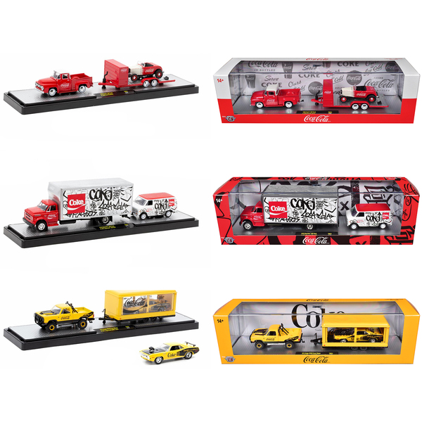 M2 Machines Coca-Cola Haulers Release 31 (Set of 3)