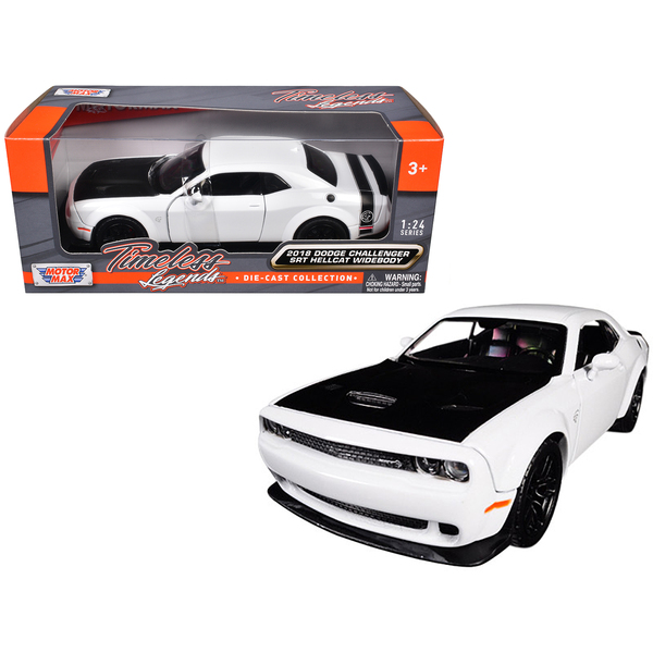 Motormax 2018 Dodge Challenger SRT Hellcat Widebody 1/24 White