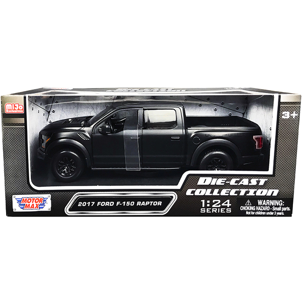 Motormax 2017 Ford F-150 Raptor Matt Black 1/24 Truck