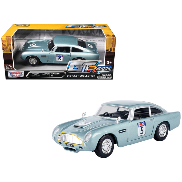 Motormax Aston Martin DB5 RHD Light Blue Metallic 1/24