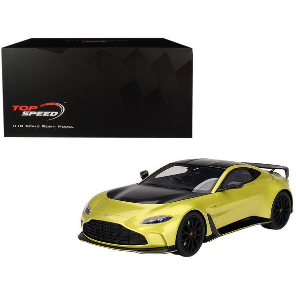 Top Speed Cosmopolitan Yellow Aston Martin V12 Vantage 1/18