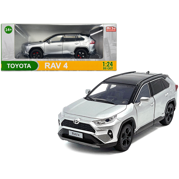Toyota Rav4 Hybrid XSE - Silver/Black 1/24 Diecast Model