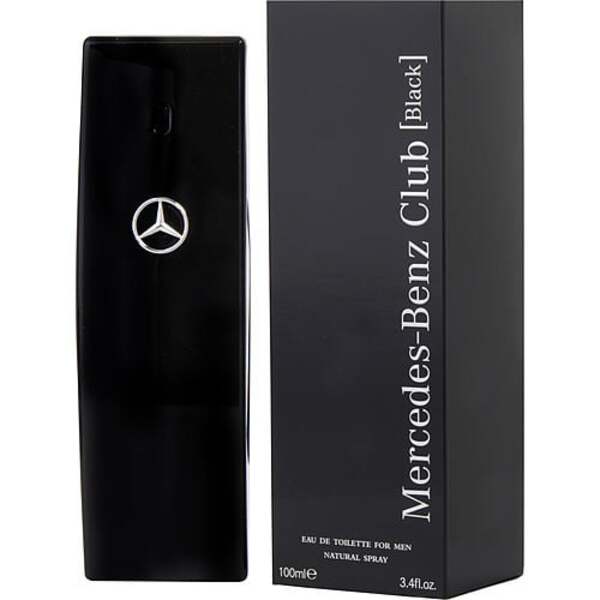 Mercedes-Benz Club Black Eau de Toilette Spray - 3.4 oz - For Men - Intense Vanilla & Incense