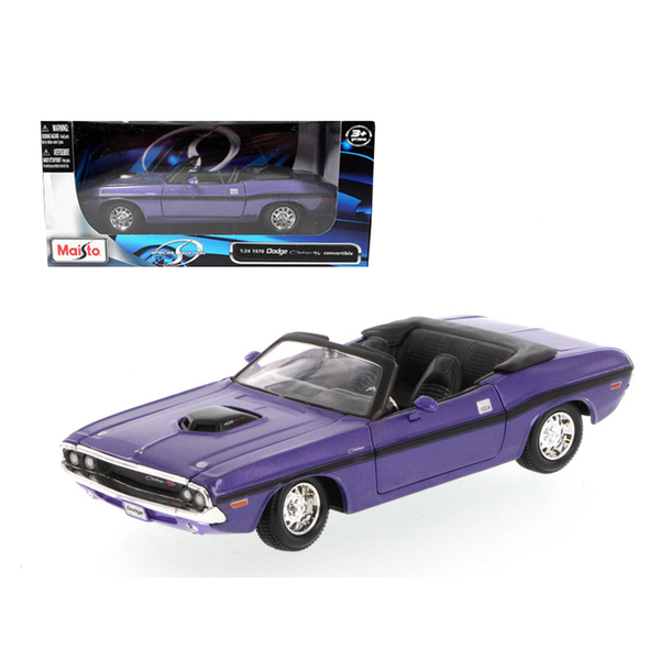 Maisto 1970 Dodge Challenger R/T Convertible Purple 1/24