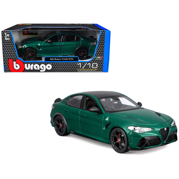 Bburago Alfa Romeo Giulia GTA Green Metallic 1/18 Diecast Model
