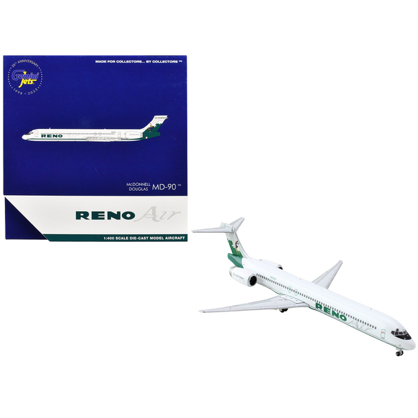 GeminiJets Reno Air MD-90 1/400 Scale Diecast Model